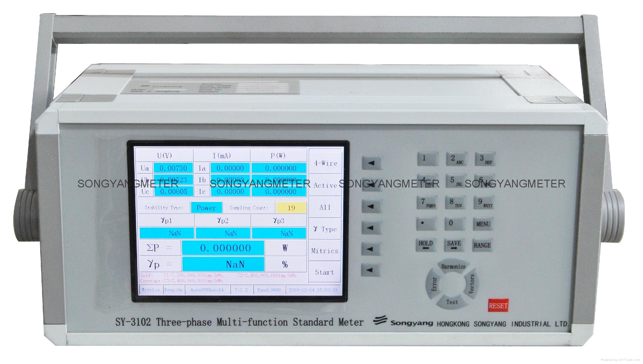 Three Phase High Precision Reference Standard Energy Meter