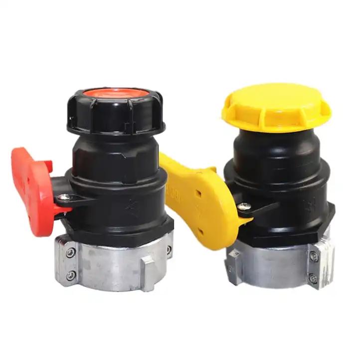 Camlock Ball Valve For IBC Tote Outlets with Cap and Metal Collar High Quality