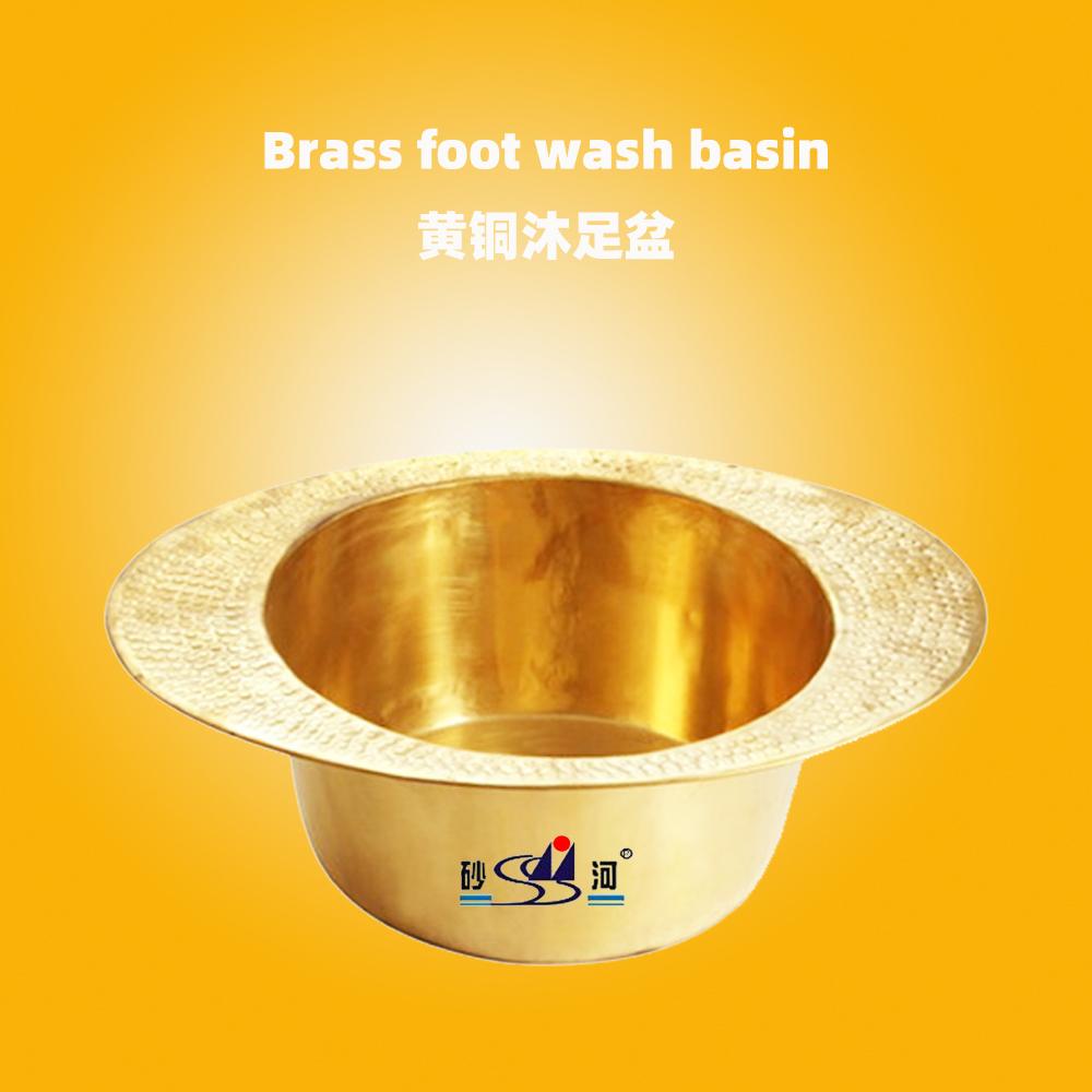 Foot spa bowl Brass foot wash basin foot spa bucket