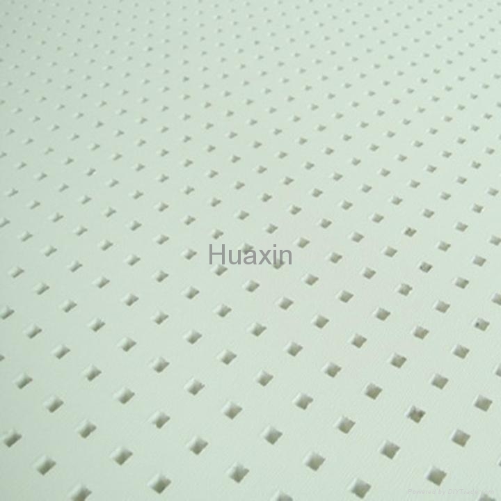 Acoustic perforated plasterboards/square holes
