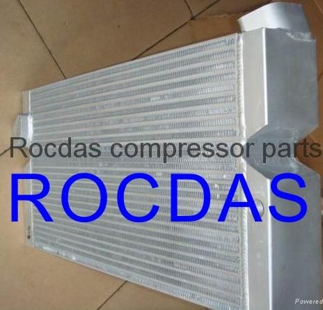 Air compressor heat exchangers