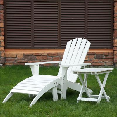 Outdoor leisure wooden Adirondack chair sets