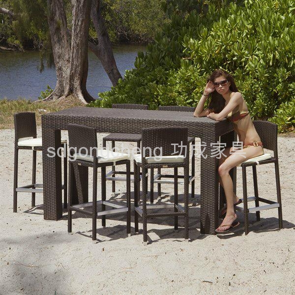 Outdoor Rattan bar furniture