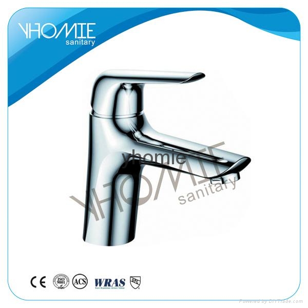 Modern design single handle hot cold water basin faucet