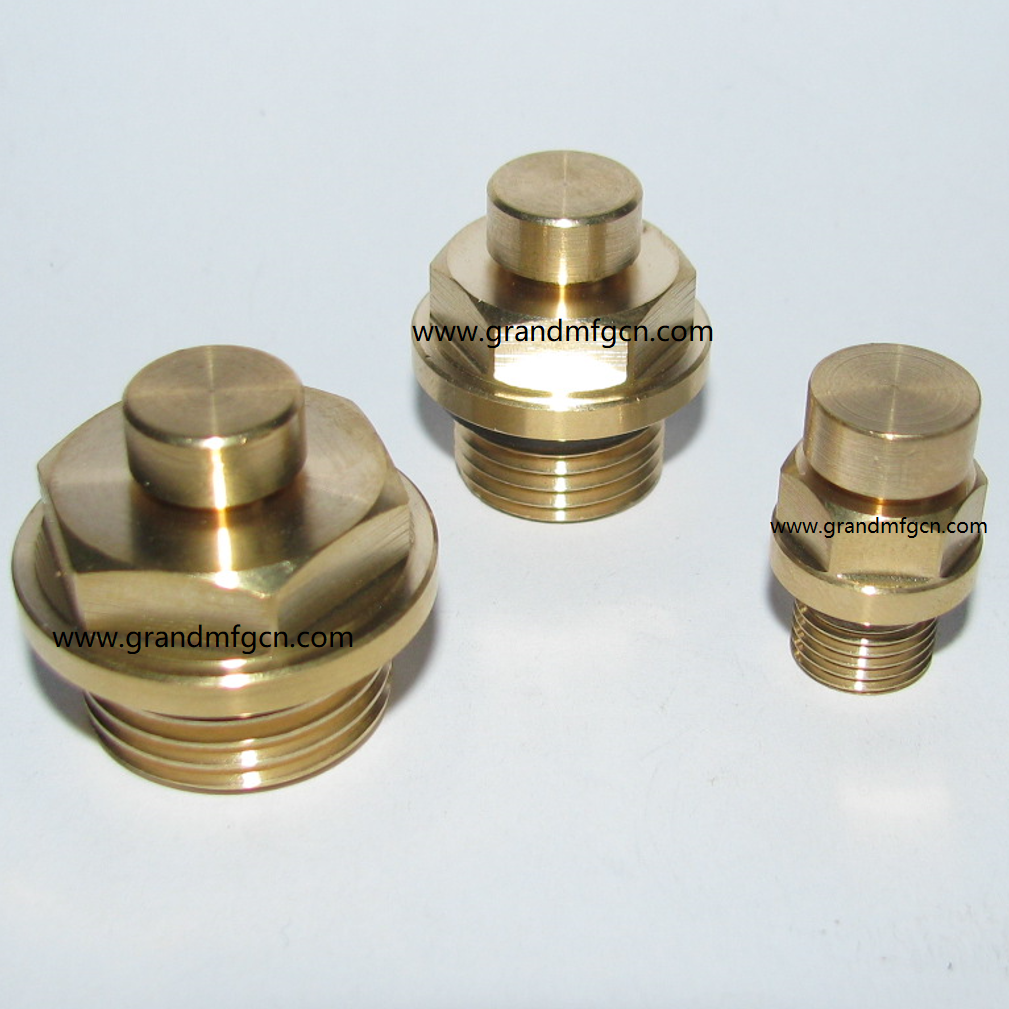 BSP Thread SEW Gearbox GrandMfg® Brass air bleed valve plugs