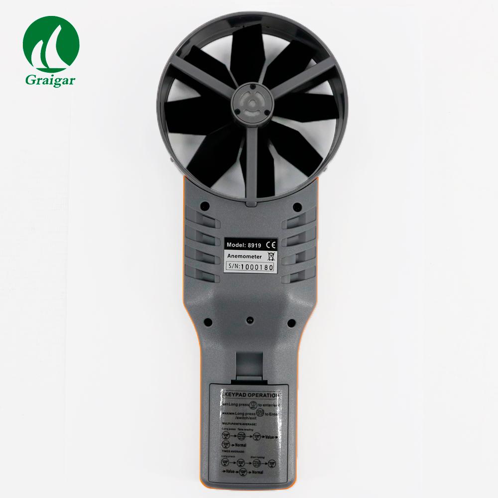 AZ8919 Digital Anemometer CO2 Air Quality Detector Wind Speed Meter