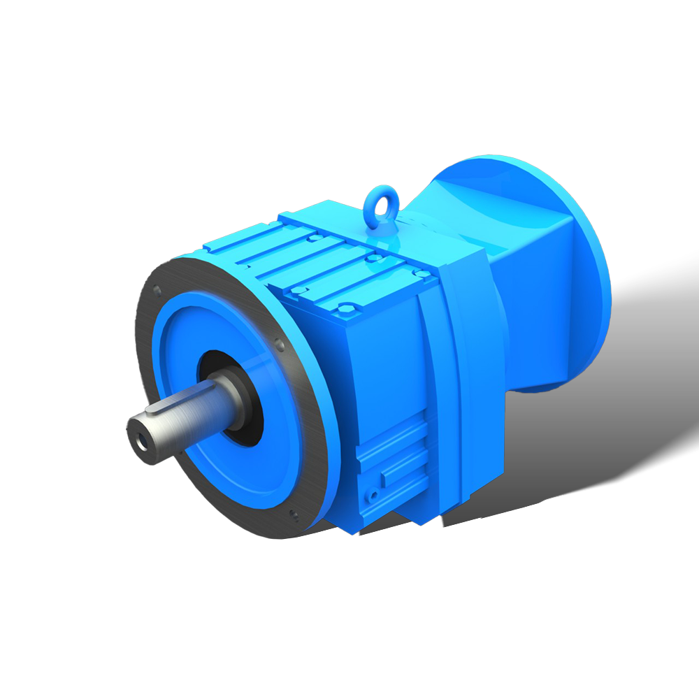 RF vertical type helical gearbox with IEC input flange
