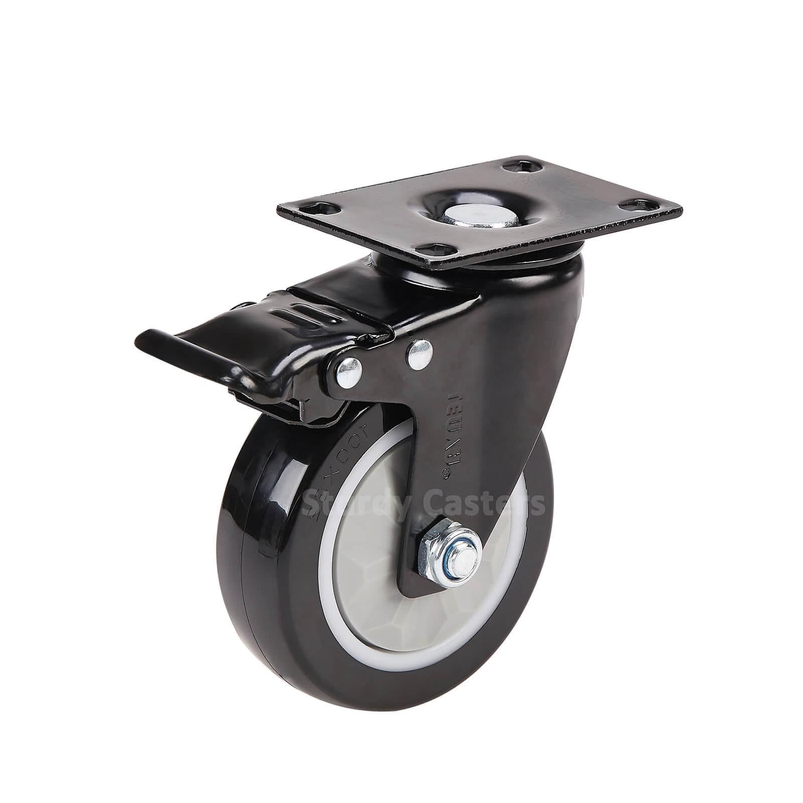 Tool Box Casters with Polyurethane Wheel